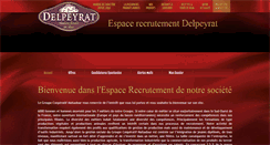 Desktop Screenshot of delpeyrat.sitederecrutement.com