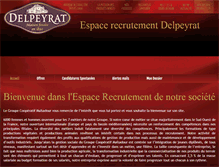Tablet Screenshot of delpeyrat.sitederecrutement.com